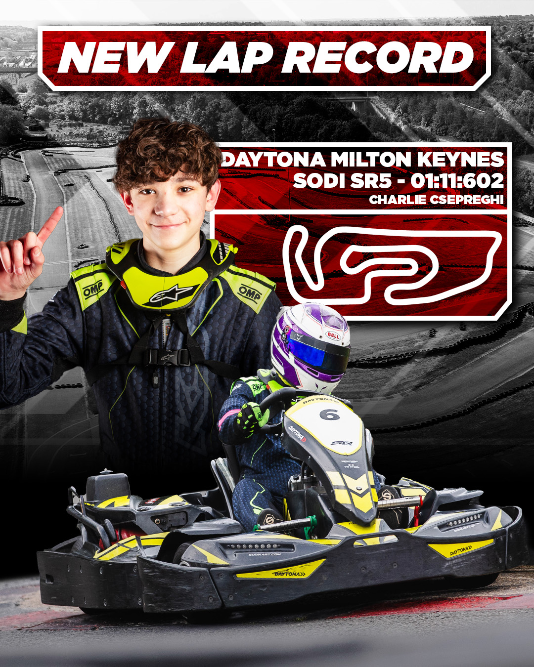 Charlie Csepreghi lap record 003